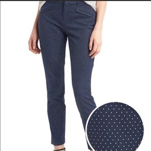GAP Women's Stretch Polka Dot Skinny Ankle Pants Size 10R